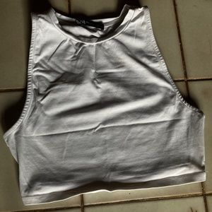 White Zara tank top, size small